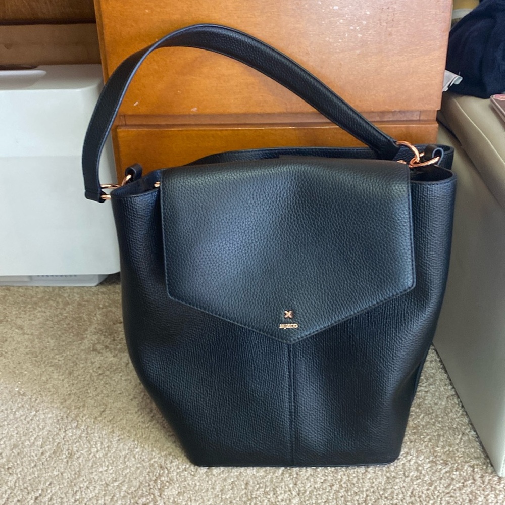 Mimco Black Leather bag for women| Brand new never used